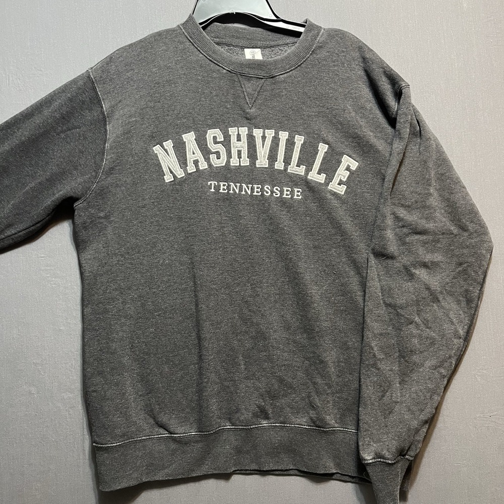 Nashville Tennessee Sweater Ocean Beach XL gray